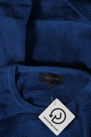 Męski sweter RW & Co., Rozmiar M, Kolor Niebieski, Cena 84,99 zł