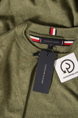 Pánsky sveter  Tommy Hilfiger, Veľkosť M, Farba Zelená, Cena  115,45 €