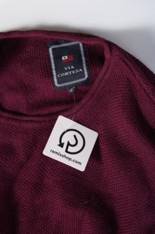 Herrenpullover Via Cortesa, Größe L, Farbe Lila, Preis € 13,99