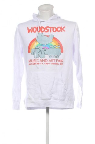 Herren Sweatshirt Woodstock, Größe M, Farbe Weiß, Preis 10,49 €