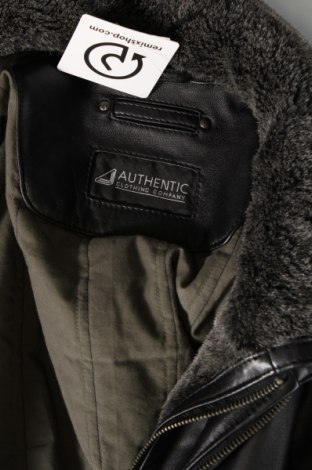 Ανδρικό δερμάτινο μπουφάν Authentic Clothing Company, Μέγεθος XL, Χρώμα Μαύρο, Τιμή 30,49 €