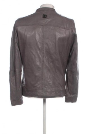 Herren Lederjacke Freaky Nation, Größe L, Farbe Grau, Preis 86,99 €