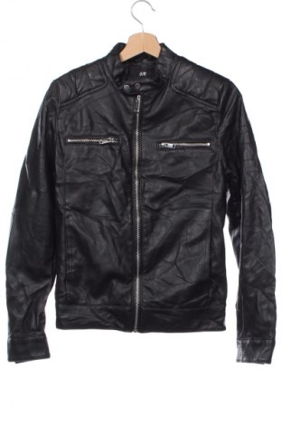 Herren Lederjacke H&M, Größe XS, Farbe Schwarz, Preis 32,99 €