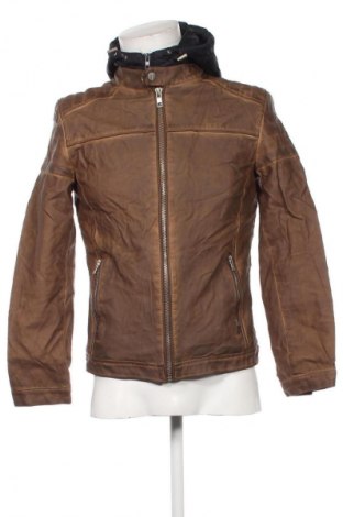 Herren Lederjacke Springfield, Größe S, Farbe Beige, Preis 14,99 €