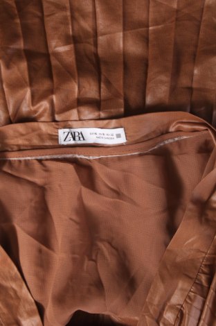 Пола Zara, Размер XL, Цвят Кафяв, Цена 13,99 лв.