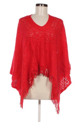 Poncho, Größe M, Farbe Rot, Preis € 11,49