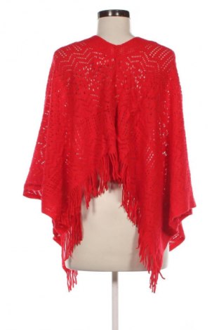 Poncho, Größe M, Farbe Rot, Preis € 13,99