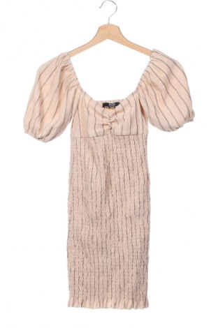 Kleid Bershka, Größe XS, Farbe Beige, Preis 8,99 €