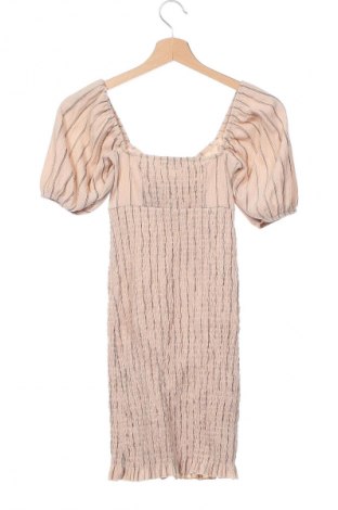 Kleid Bershka, Größe XS, Farbe Beige, Preis 14,84 €