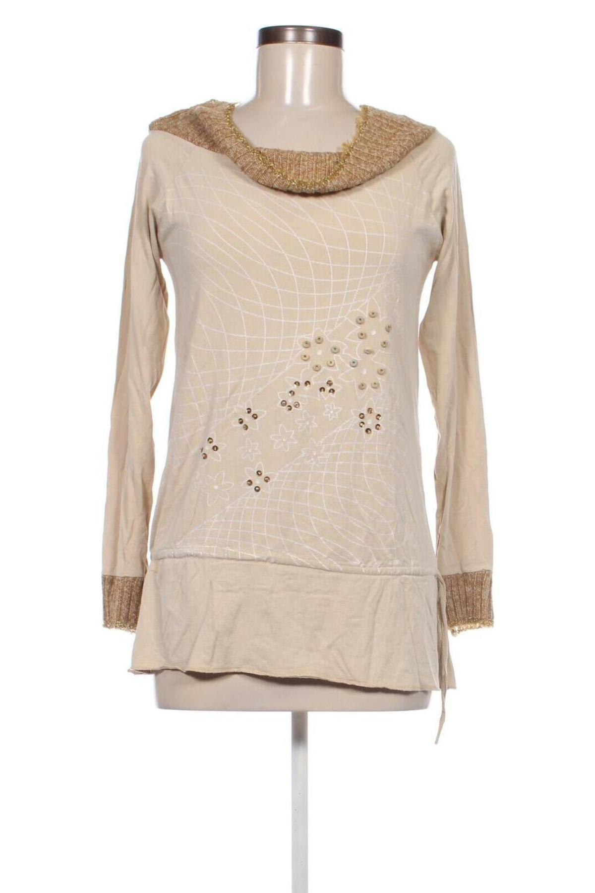 Damen Shirt, Größe M, Farbe Beige, Preis 5,99 €