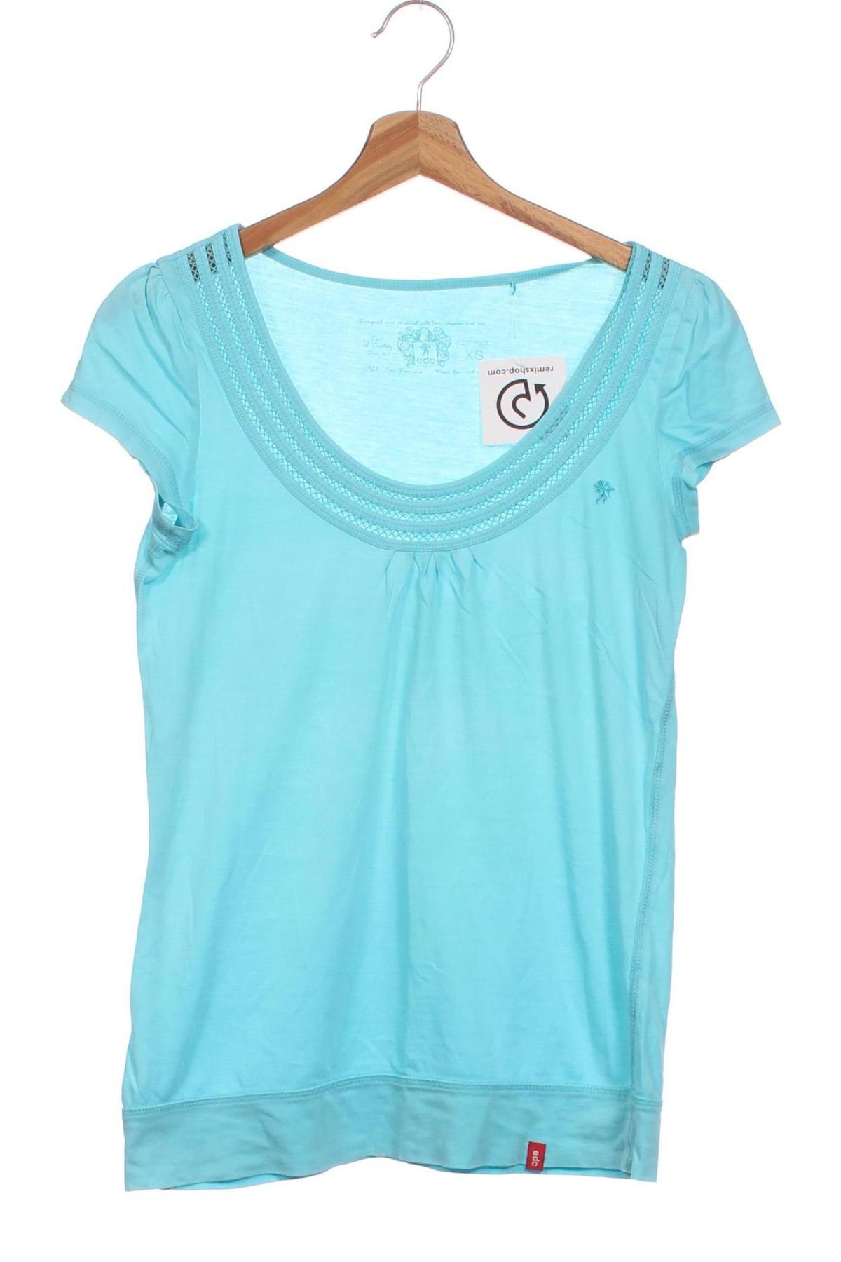 Damen Shirt Edc By Esprit, Größe XS, Farbe Blau, Preis 7,99 €