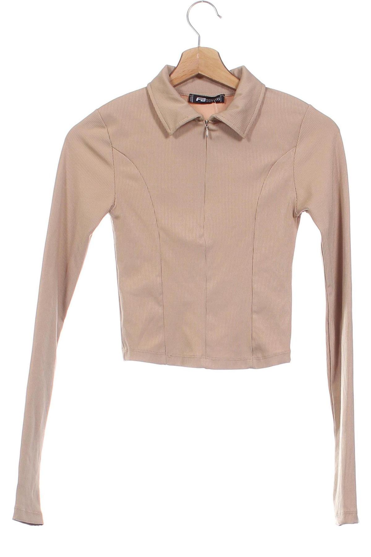 Damen Shirt Fb Sister, Größe XXS, Farbe Beige, Preis 5,99 €