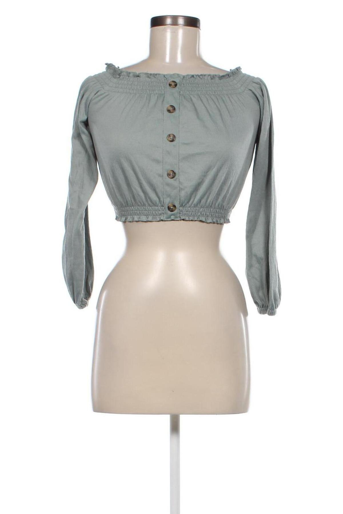 Bluză de femei H&M Divided, Mărime XS, Culoare Verde, Preț 62,99 Lei