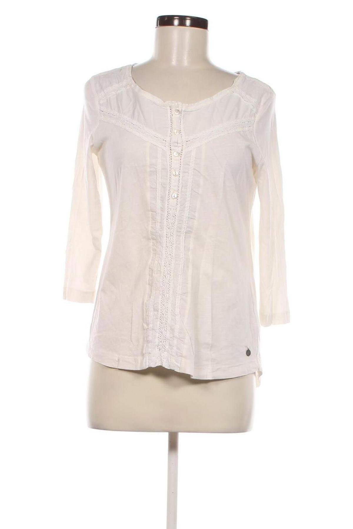 Damen Shirt H&M L.O.G.G., Größe M, Farbe Weiß, Preis € 5,49