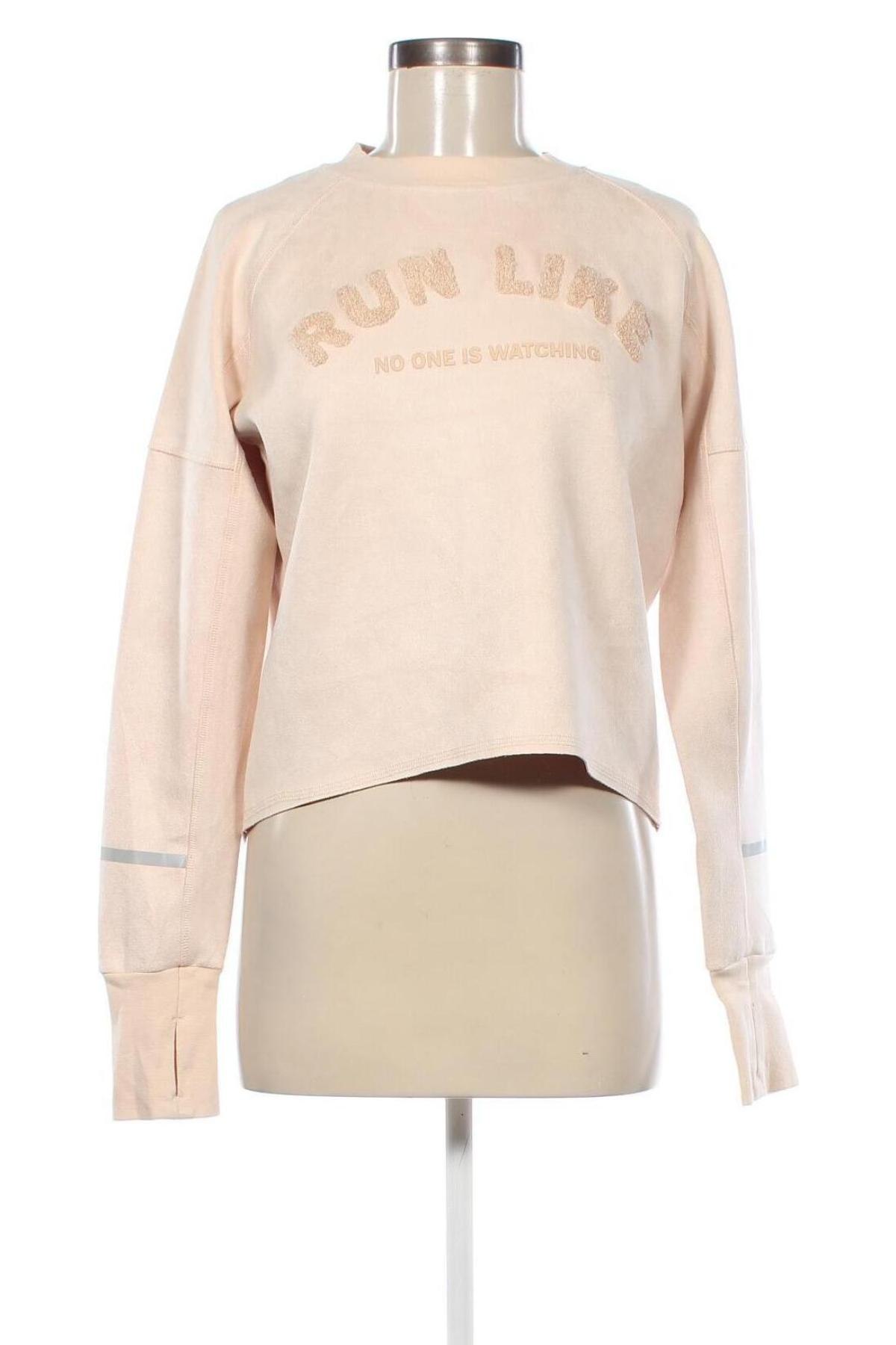 Damen Shirt H&M Sport, Größe M, Farbe Beige, Preis 9,49 €