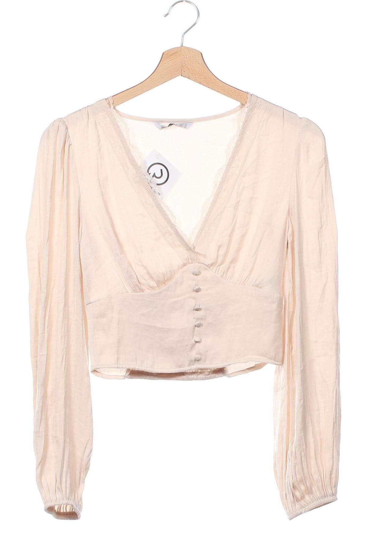 Damen Shirt Stradivarius, Größe XS, Farbe Beige, Preis € 5,99