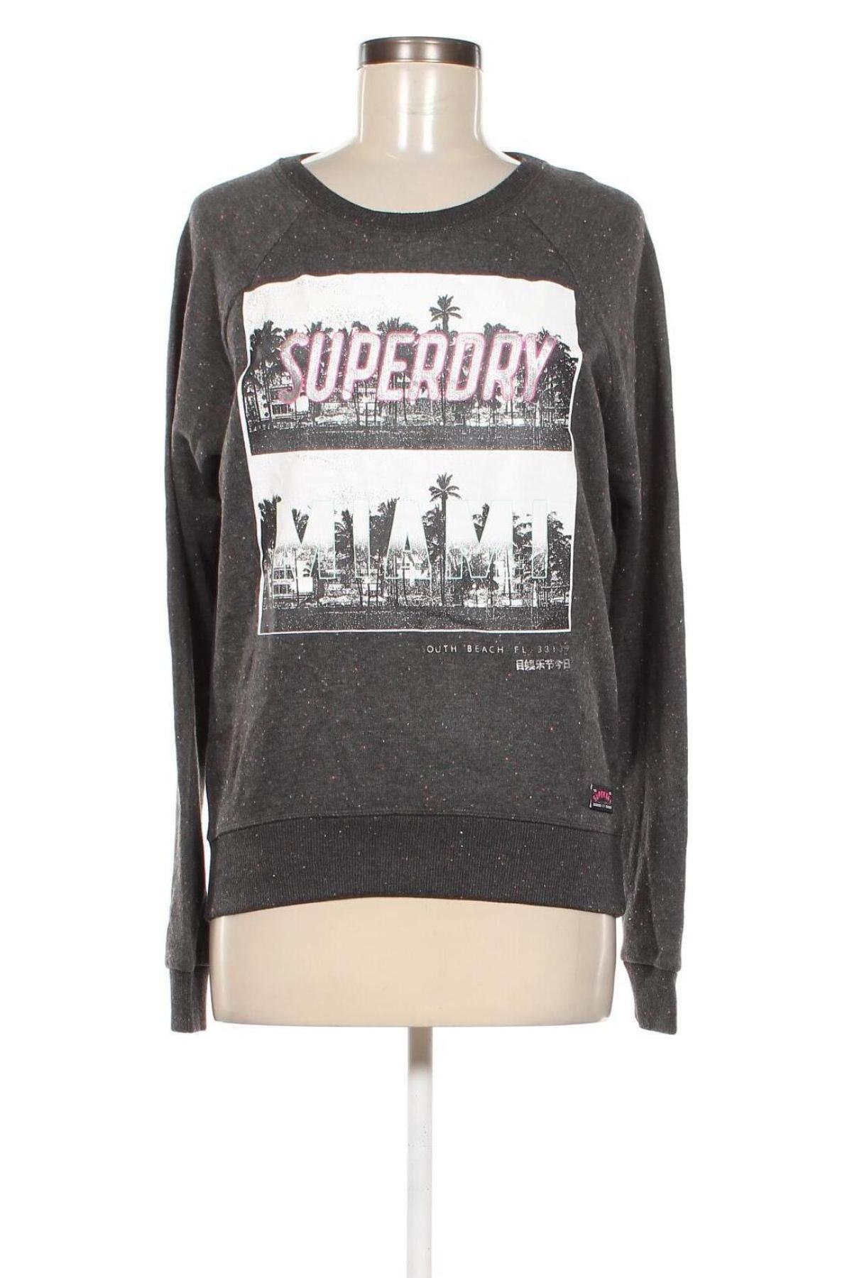 Γυναικεία μπλούζα Superdry, Μέγεθος S, Χρώμα Γκρί, Τιμή 9,99 €