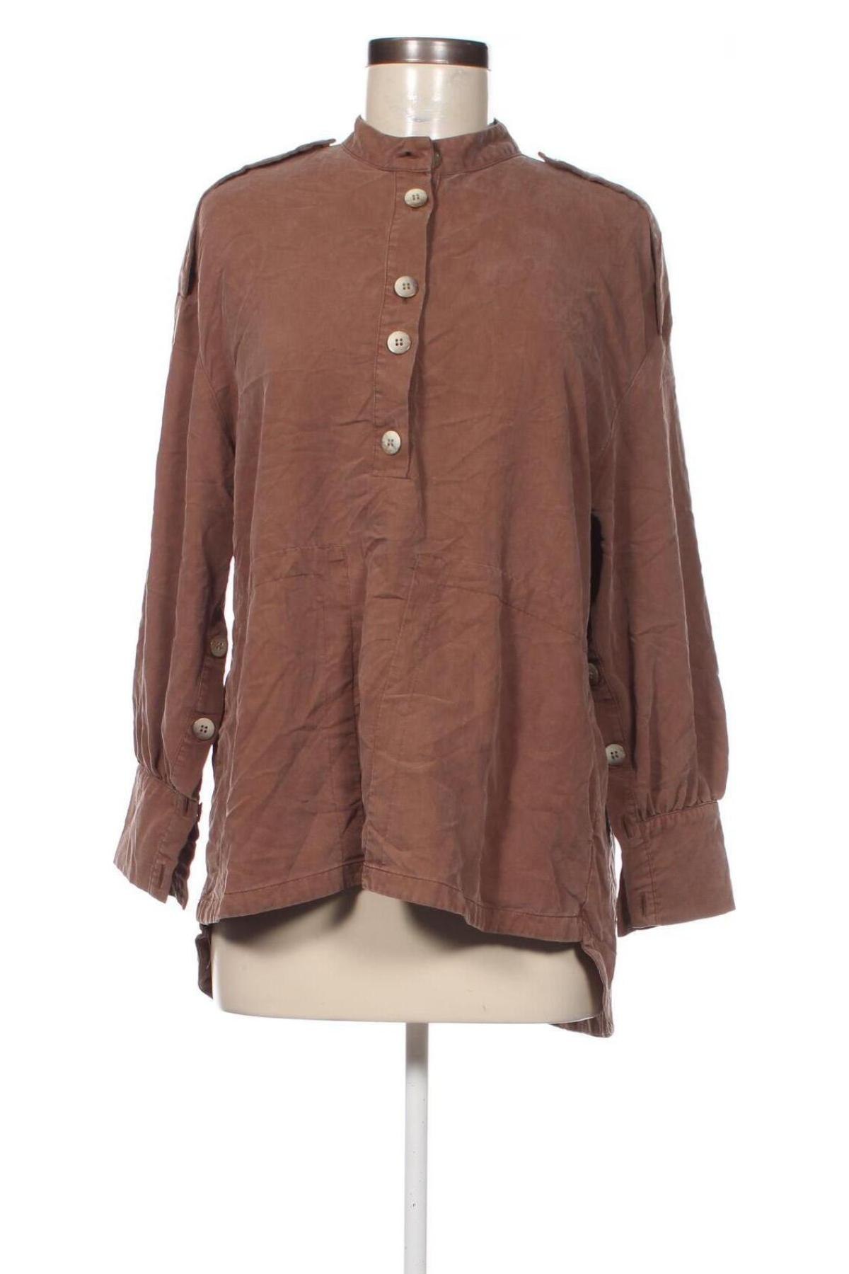 Damen Shirt Zara, Größe S, Farbe Braun, Preis € 5,99