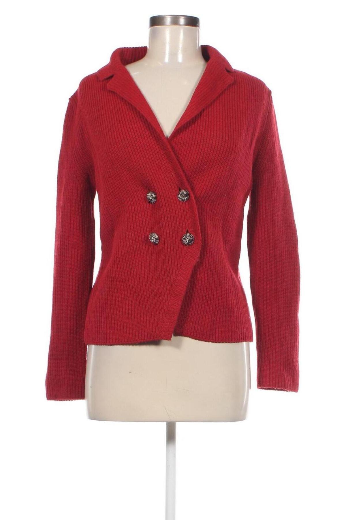 Damen Strickjacke Angela Davis, Größe M, Farbe Rot, Preis 26,49 €