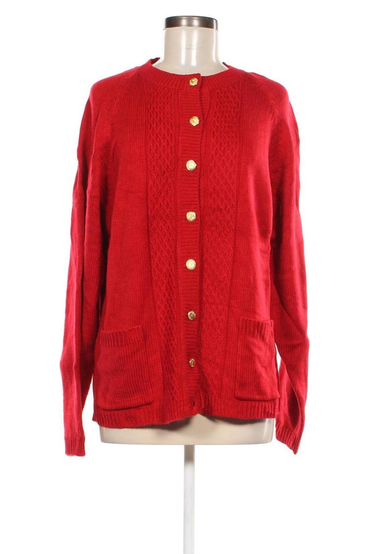 Damen Strickjacke Baxter & Wells, Größe L, Farbe Rot, Preis € 22,49