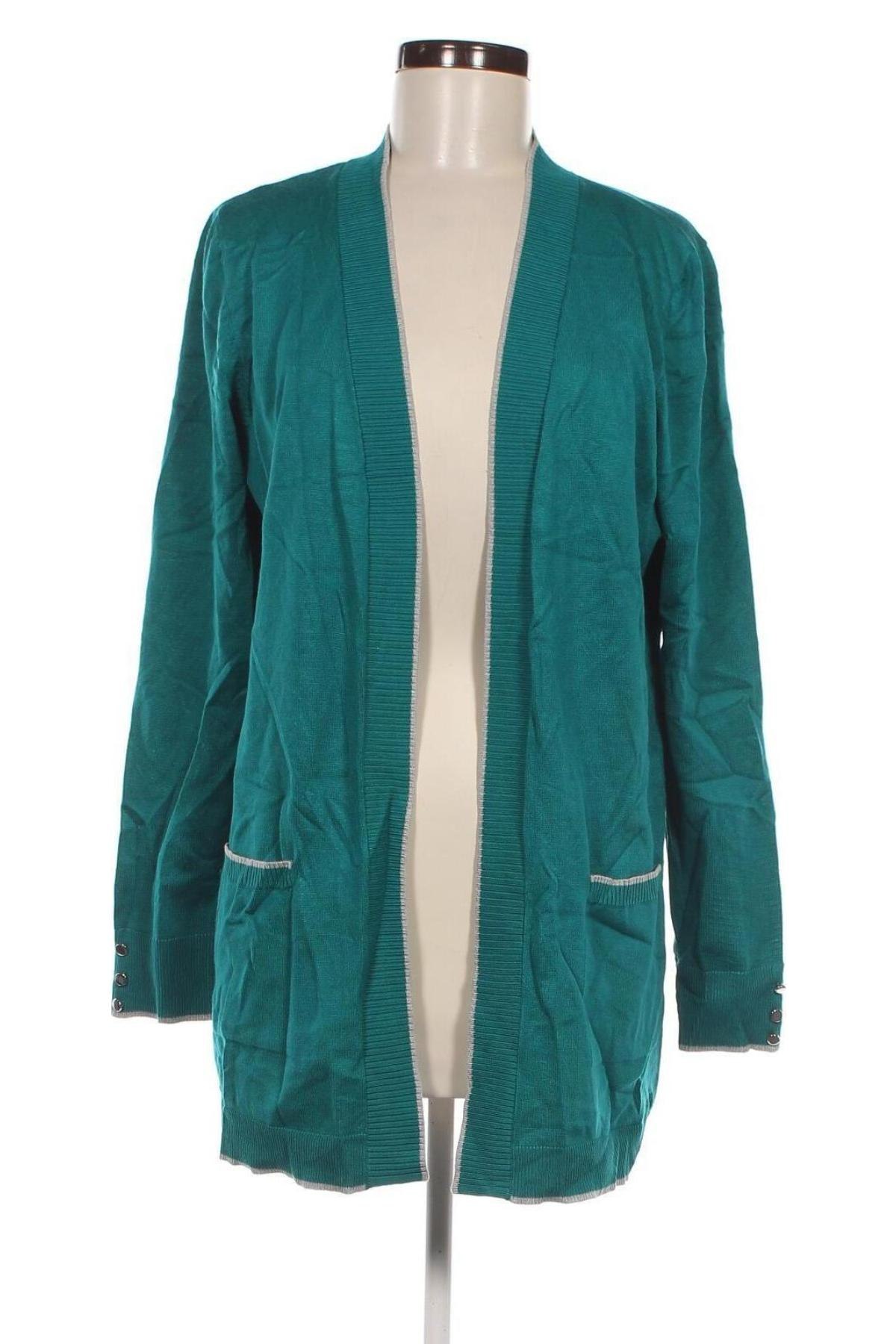 Damen Strickjacke Christopher & Banks, Größe L, Farbe Grün, Preis € 8,49