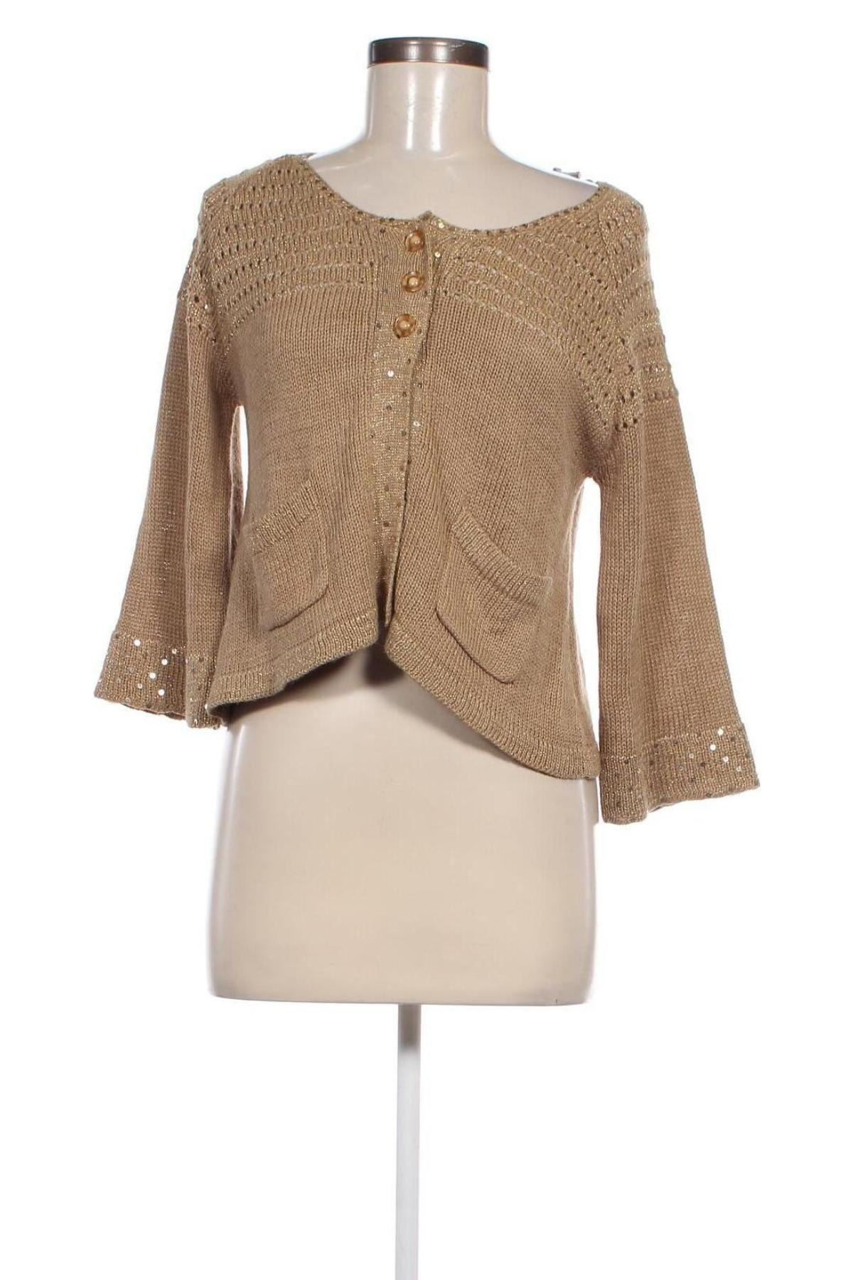 Damen Strickjacke Culture, Größe M, Farbe Beige, Preis € 14,99