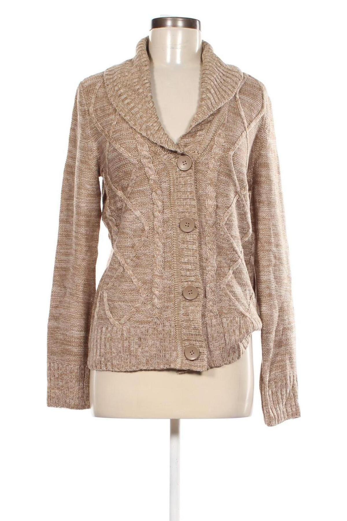 Cardigan de damă Faded Glory, Mărime L, Culoare Bej, Preț 22,99 Lei