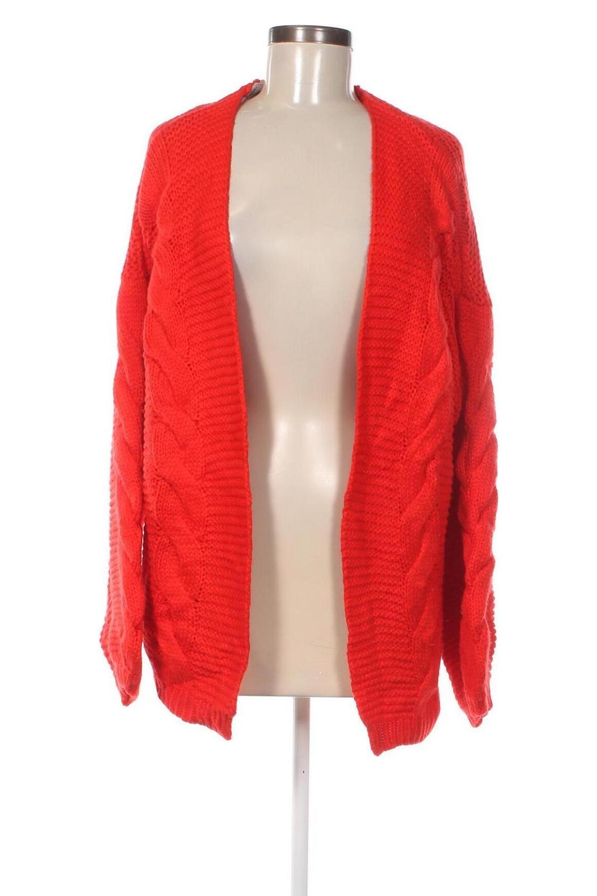 Cardigan de damă Forever 21, Mărime L, Culoare Roșu, Preț 53,99 Lei