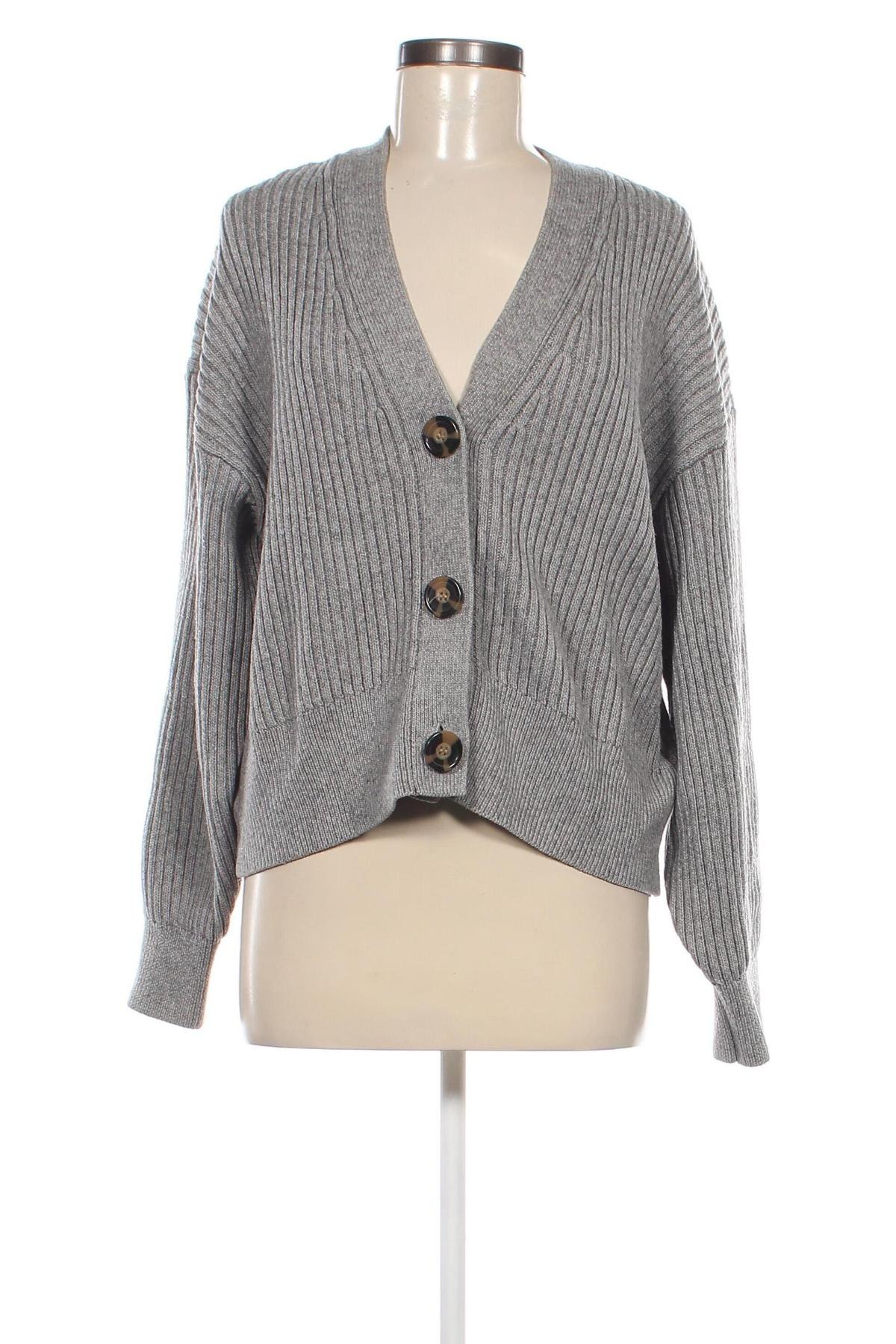 Cardigan de damă H&M, Mărime M, Culoare Gri, Preț 24,94 Lei