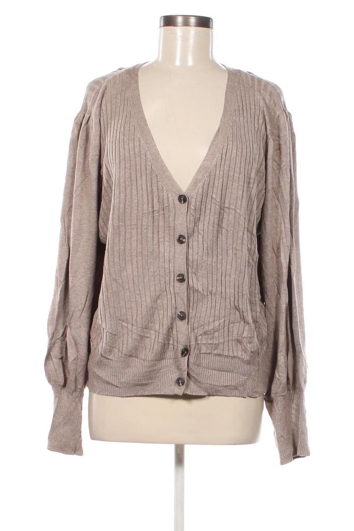 Damen Strickjacke Marled, Größe XL, Farbe Beige, Preis 6,49 €