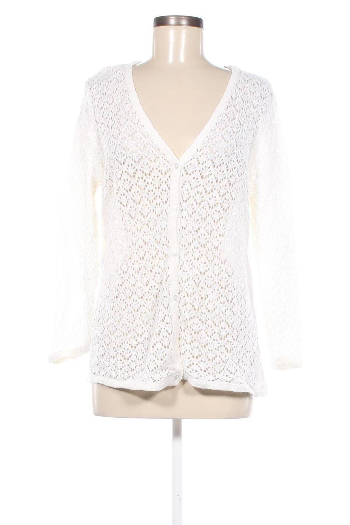 Cardigan de damă Sag Harbor, Mărime L, Culoare Ecru, Preț 28,99 Lei