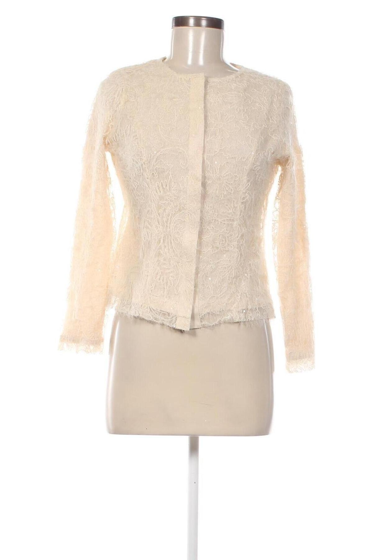 Damen Strickjacke Zara, Größe S, Farbe Beige, Preis 18,99 €