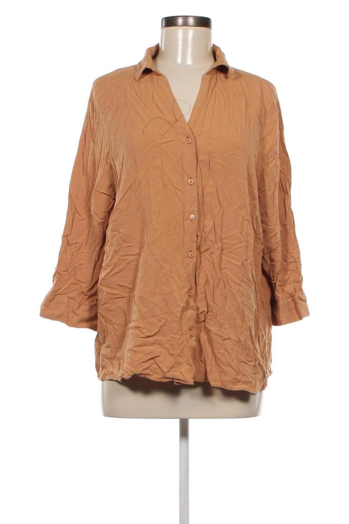 Damenbluse Defacto, Größe 3XL, Farbe Beige, Preis € 16,49