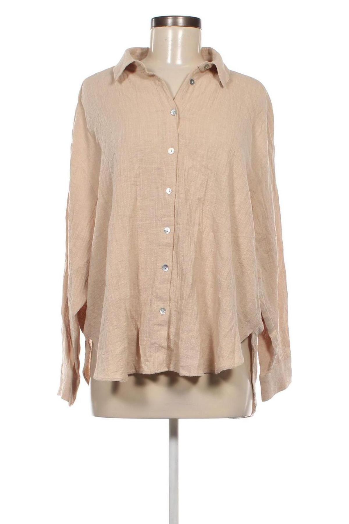 Damenbluse Zara, Größe L, Farbe Beige, Preis 9,99 €