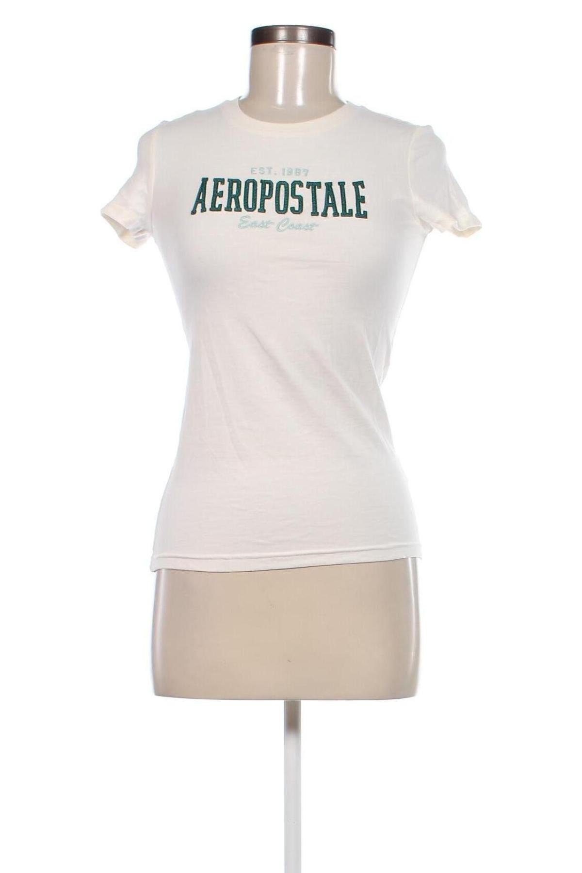 Γυναικείο t-shirt Aeropostale, Μέγεθος S, Χρώμα Εκρού, Τιμή 7,99 €