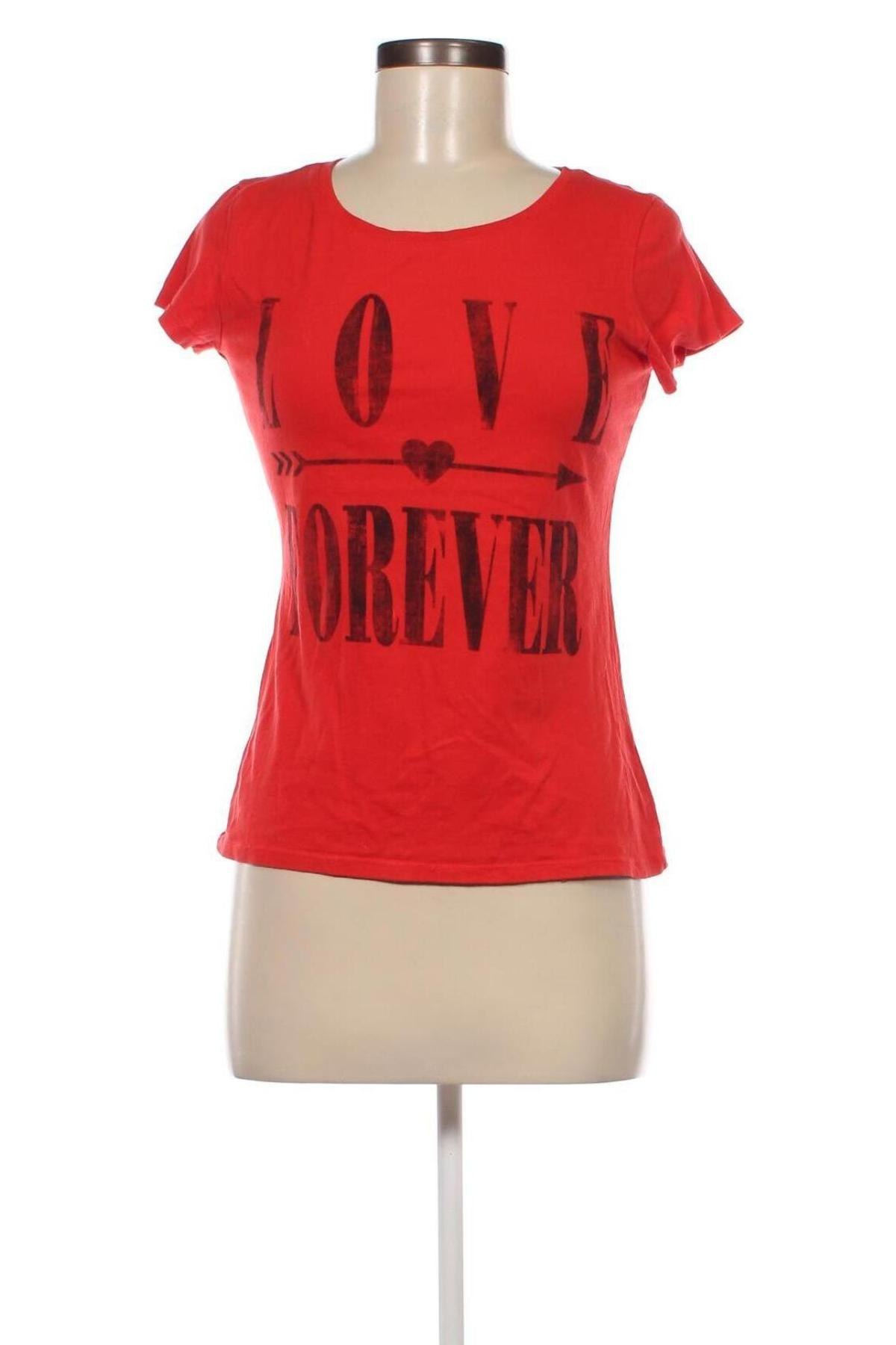 Damen T-Shirt Clockhouse, Größe M, Farbe Rot, Preis € 8,70