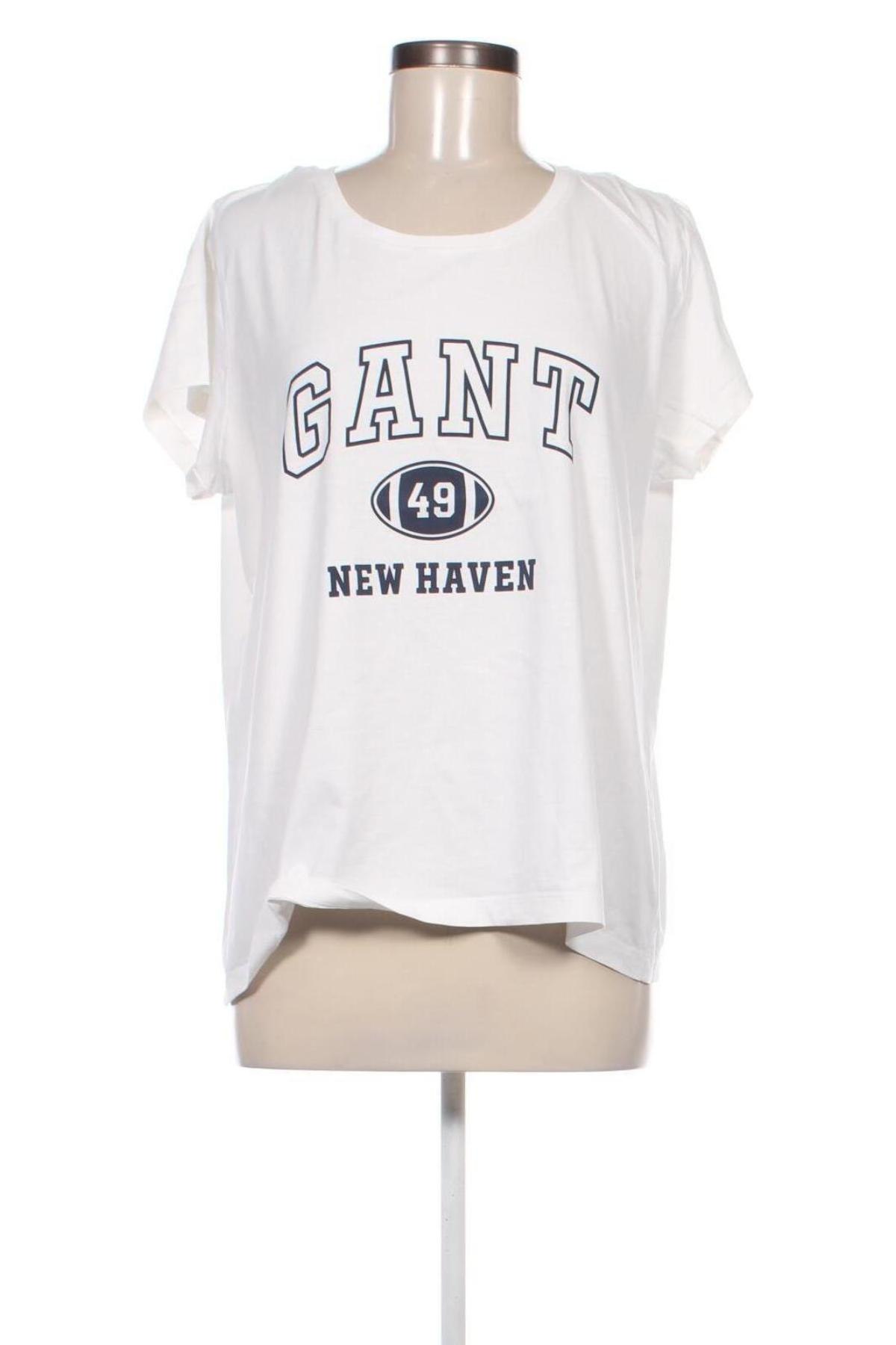 Γυναικείο t-shirt Gant, Μέγεθος XXL, Χρώμα Λευκό, Τιμή 20,51 €