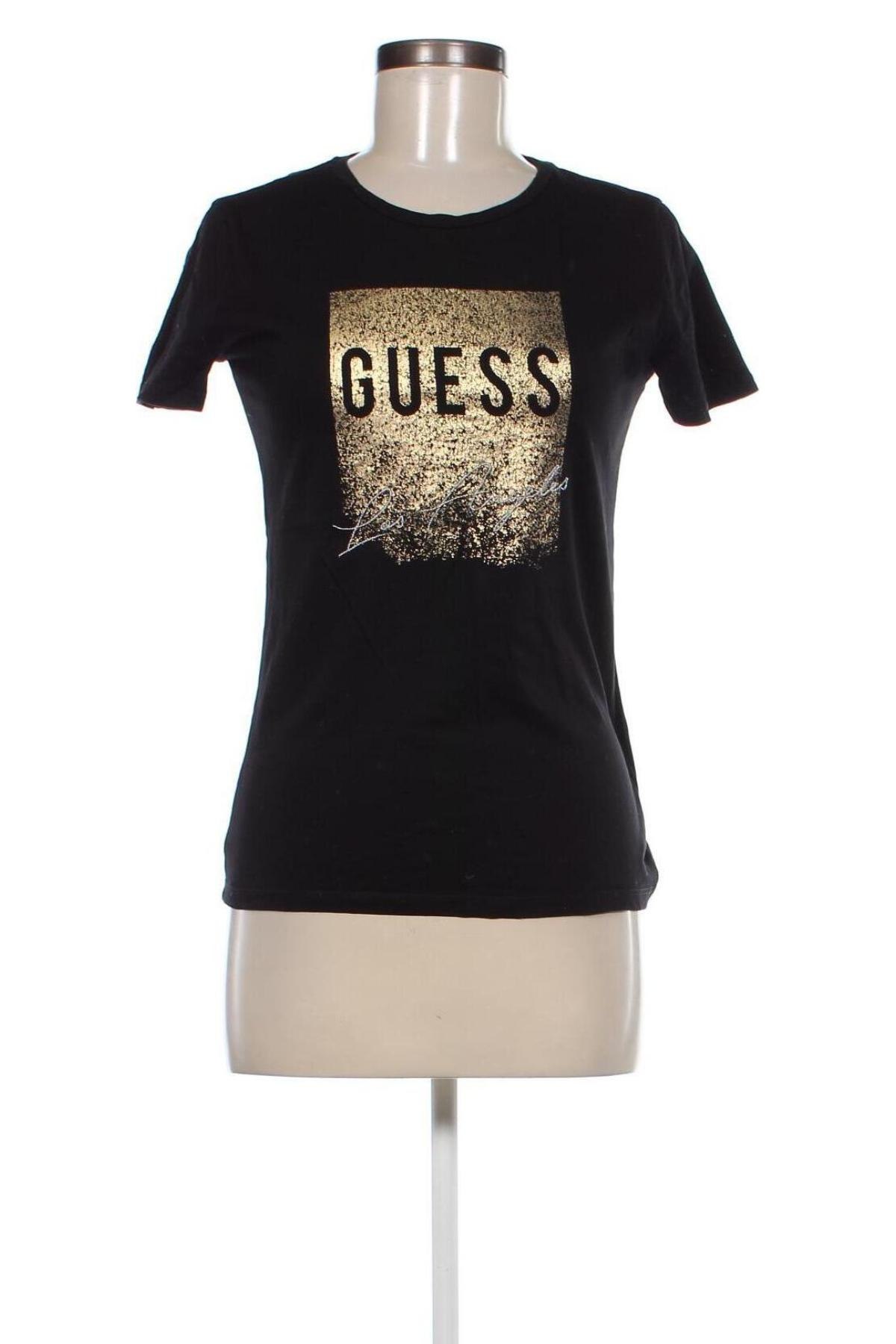 Damen T-Shirt Guess, Größe S, Farbe Schwarz, Preis 16,37 €