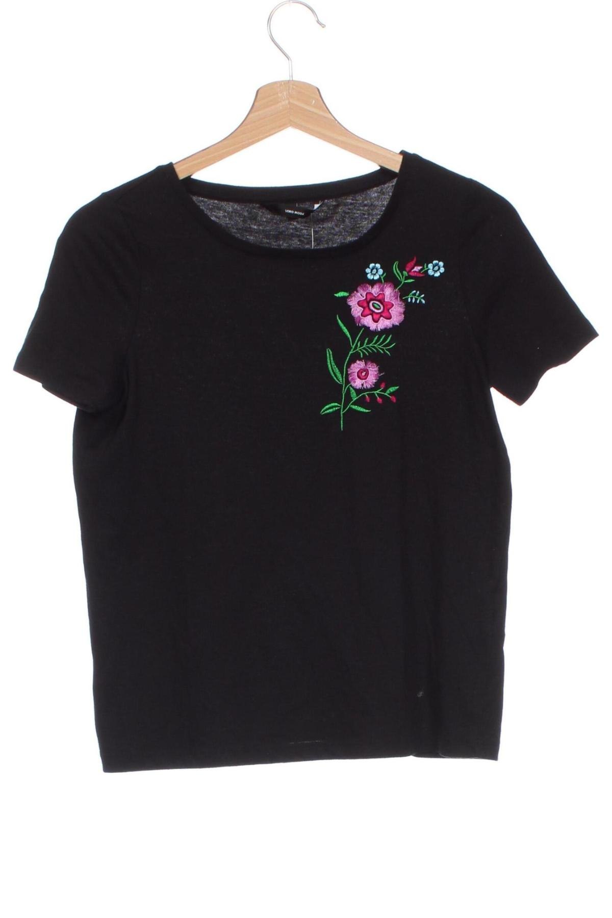 Damski T-shirt Vero Moda, Rozmiar XS, Kolor Czarny, Cena 17,99 zł