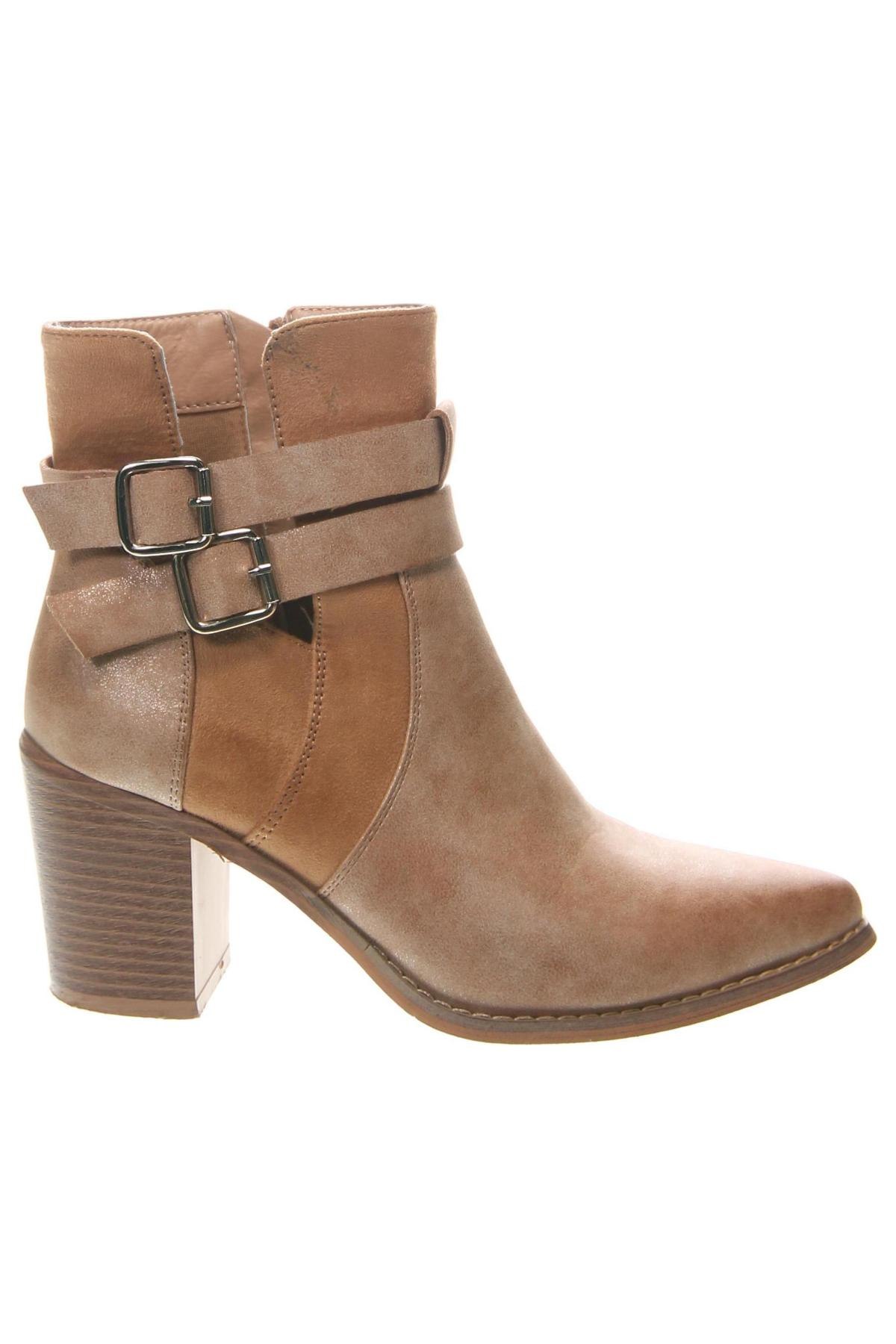 Damen Stiefeletten, Größe 38, Farbe Beige, Preis 15,99 €