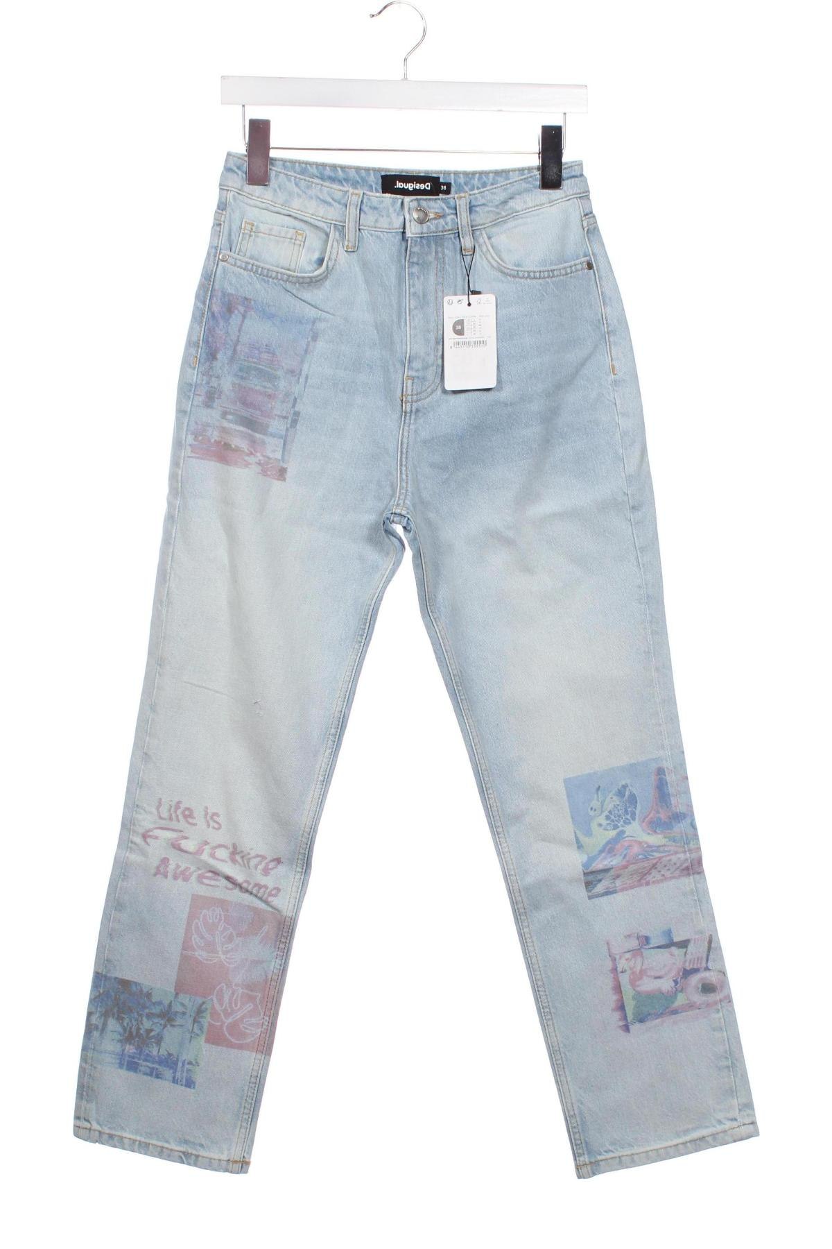 Blugi de femei Desigual, Mărime XS, Culoare Albastru, Preț 492,99 Lei