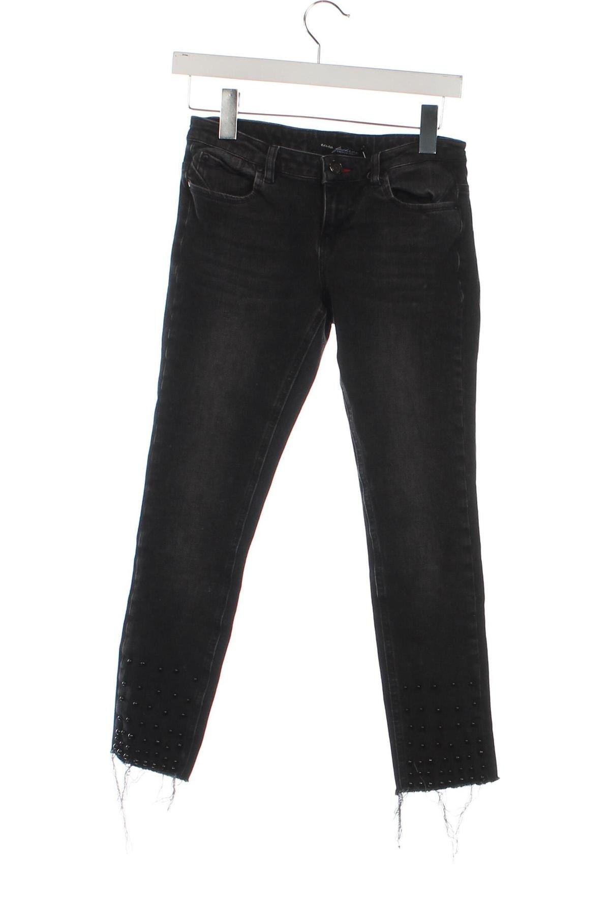 Damskie jeansy Euro Fashion, Rozmiar S, Kolor Szary, Cena 36,99 zł