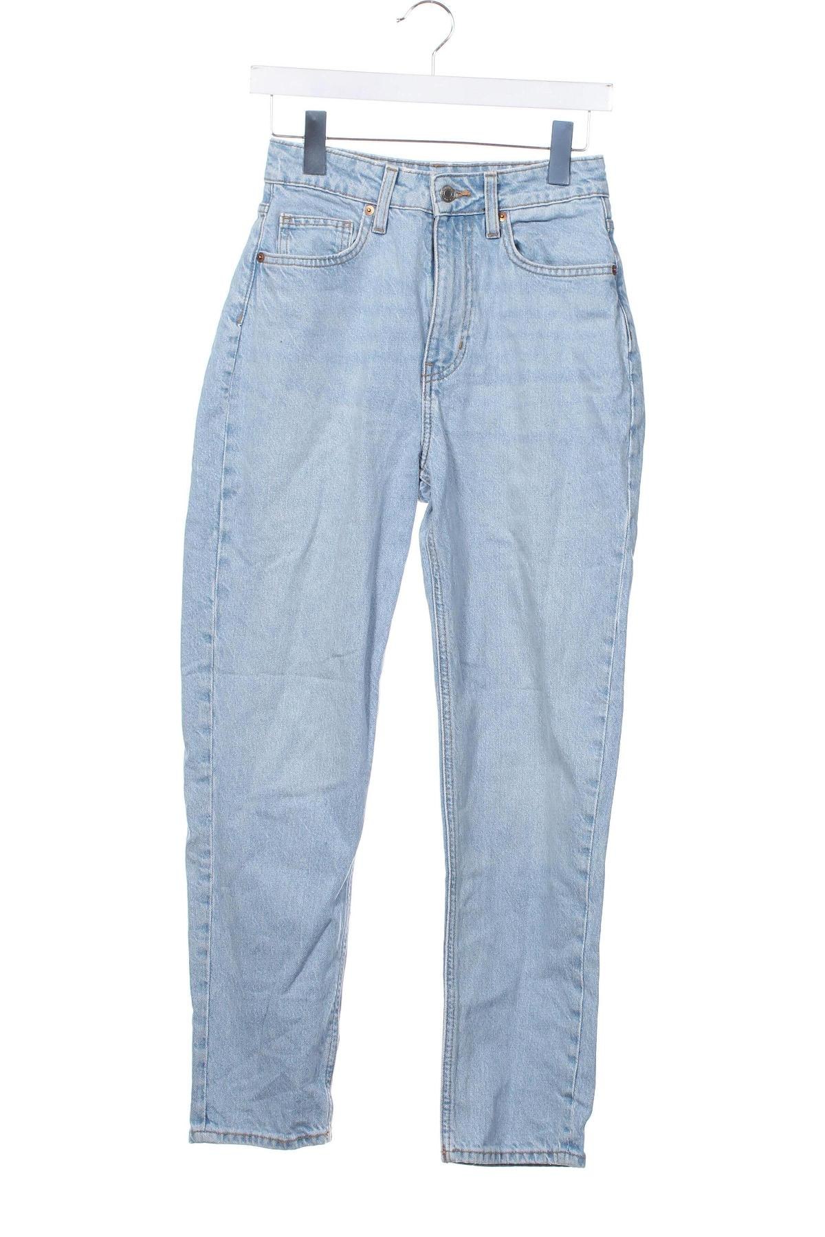 Damskie jeansy H&M, Rozmiar XS, Kolor Niebieski, Cena 41,99 zł