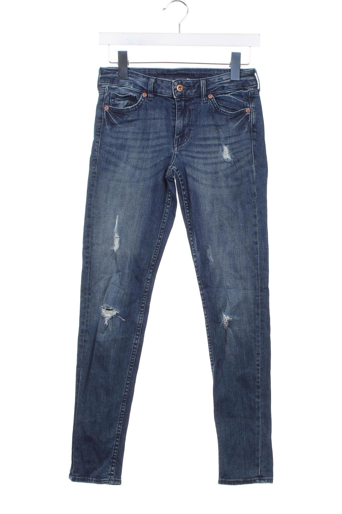 Damskie jeansy H&M Divided, Rozmiar S, Kolor Niebieski, Cena 46,99 zł