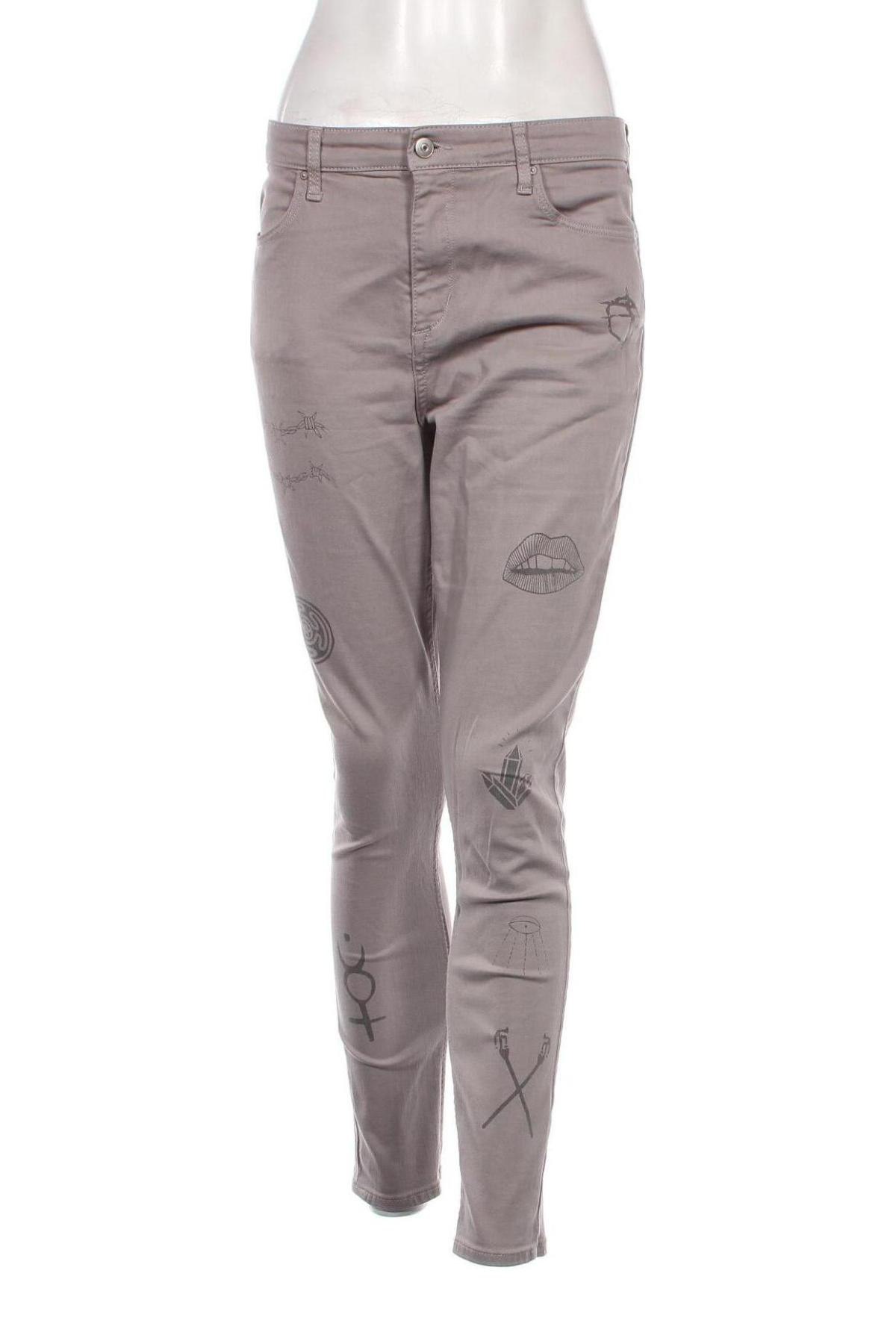 Damen Jeans H&M Divided, Größe L, Farbe Grau, Preis 8,99 €