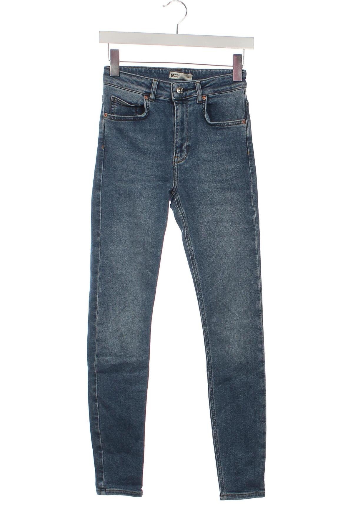 Damskie jeansy Perfect Jeans By Gina Tricot, Rozmiar S, Kolor Niebieski, Cena 49,99 zł