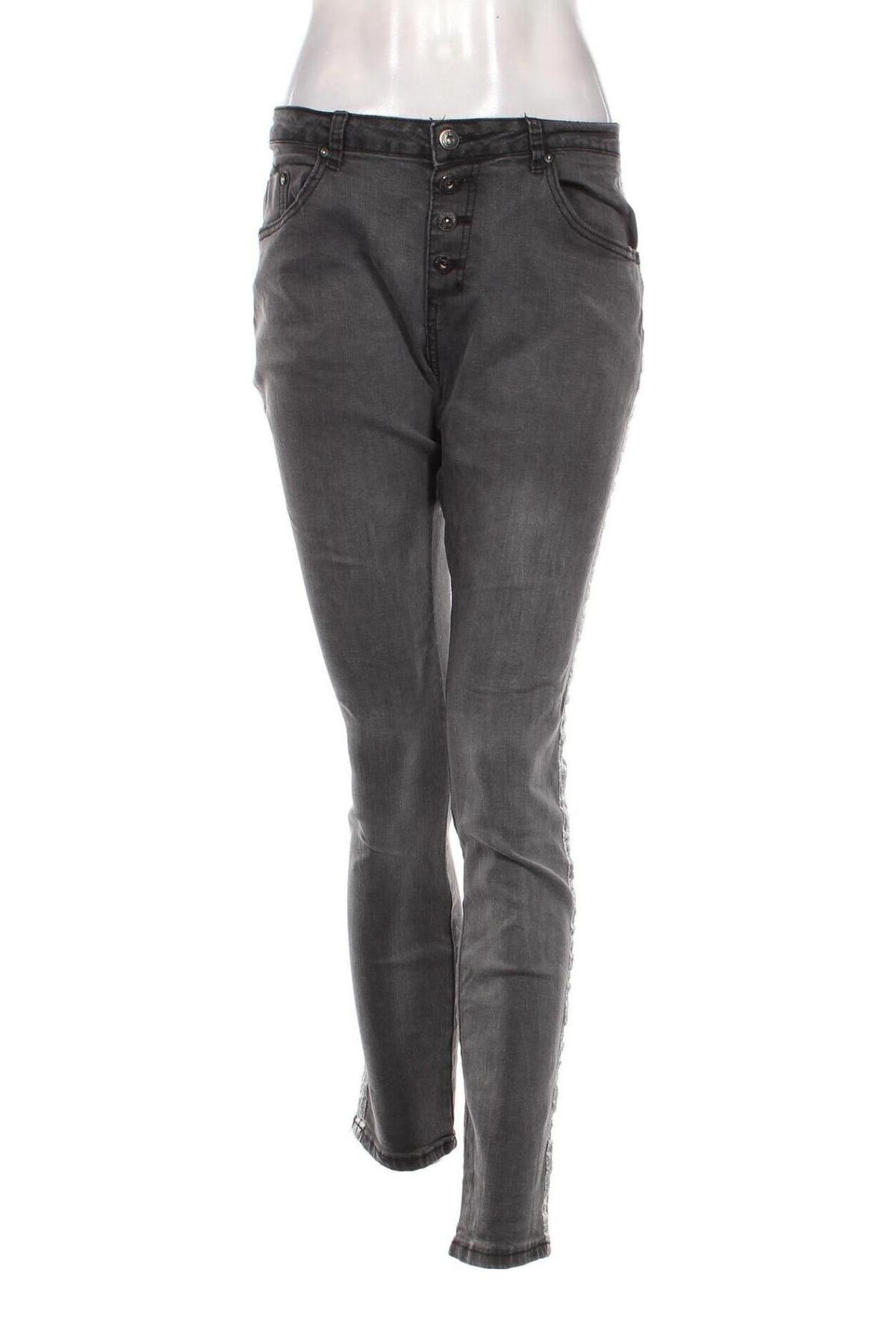 Damen Jeans Place du Jour, Größe L, Farbe Grau, Preis 20,49 €