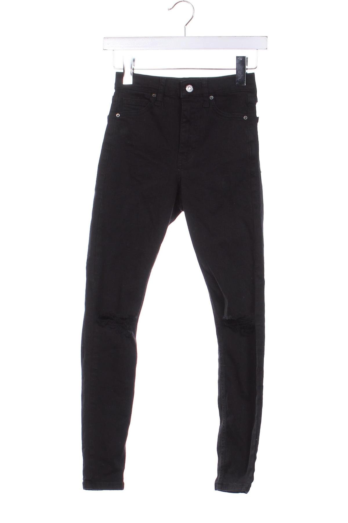 Damen Jeans Topshop, Größe XXS, Farbe Schwarz, Preis 13,49 €