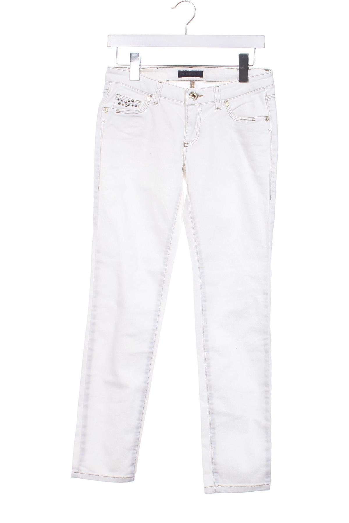 Damskie jeansy Trussardi, Rozmiar XS, Kolor Biały, Cena 147,99 zł