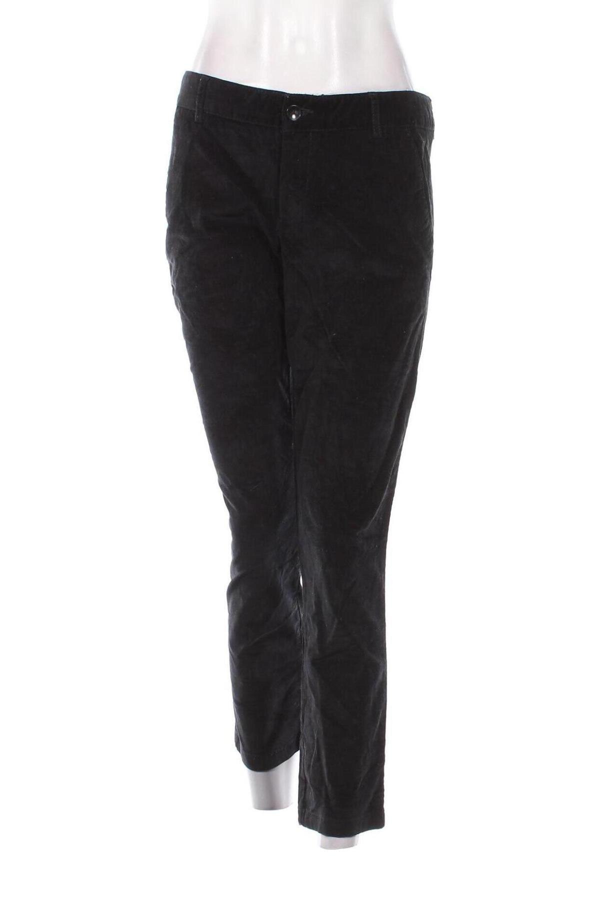 Pantaloni de velvet de femei United Colors Of Benetton, Mărime M, Culoare Negru, Preț 47,99 Lei